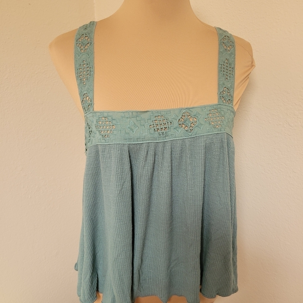 NWT Lucky Brand Teal Strappy Back Tank